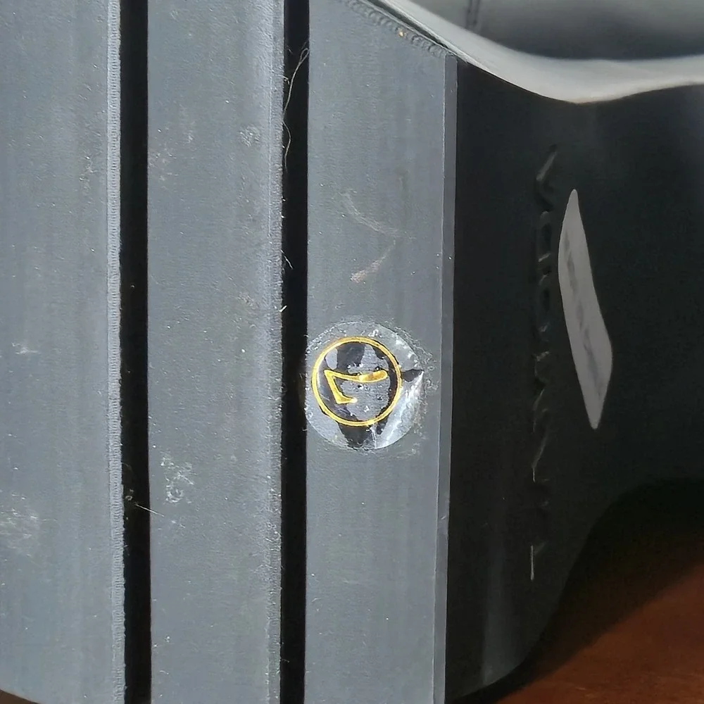 Women's LAMODA Doll Black Platform Slip-on Calf Boots Size 7 Gothic Alternative - Picture 5 of 9